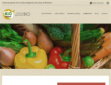 Tablet Screenshot of bio-porhoet.com